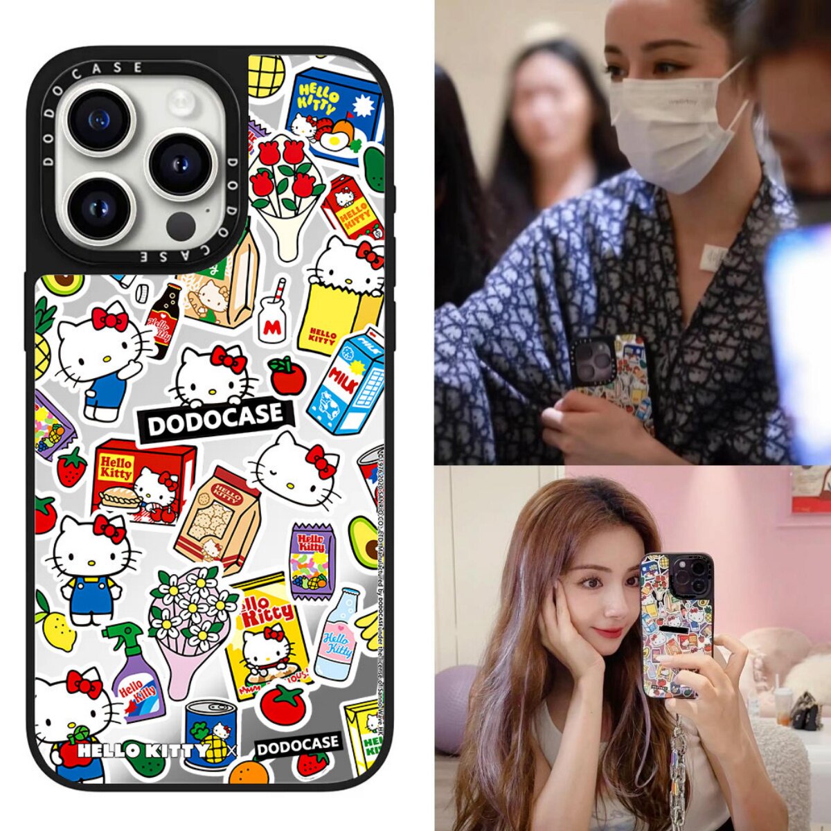 CASE迪丽热巴kitty凯蒂猫苹果17适用iPhone16ProMax网红明星智秀jisoo同款15pro手机壳14防
