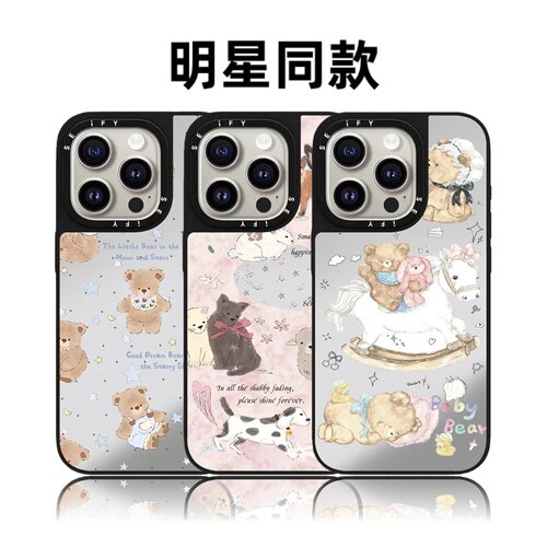 CASETiFiY联名小熊乐园16Pro适用iPhone17Promax苹果15plus手机壳12镜面13防摔14可爱透明磁吸华强北平替潮女