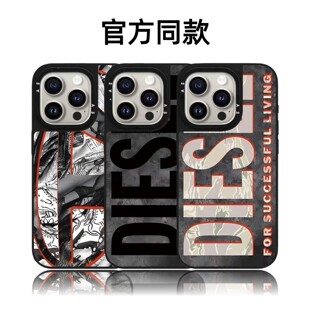 CASETiFiY联名DIESEL英文涂鸦16pro适用iPhone17ProMax苹果15plus手机壳14个性13创意12磁吸华强北平替潮壳女