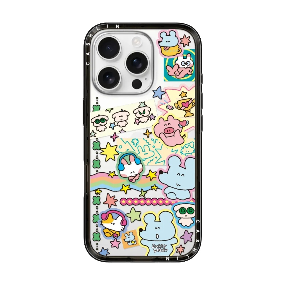CASETi可爱Sukeydokey韩国小动物卡通17promax手机壳轻盈防摔新壳体适用iPhone16promax/15promax【C家】硬壳