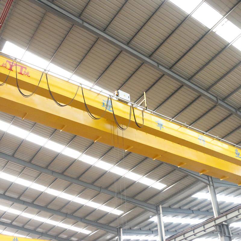 厂家出售高质量操作简单20吨无线遥控欧式双梁桥式起重机