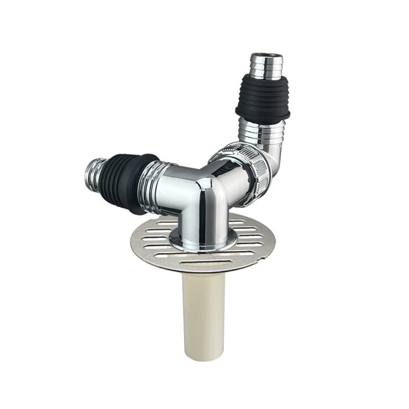 下水管三头通洗衣机排水管地漏接头口对接器道三通分水流器两用头