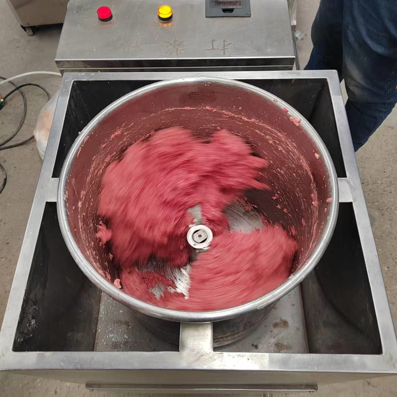 云帆机械生产真空制冷打浆机肉泥变频混合上劲机肉馅嫩化机加