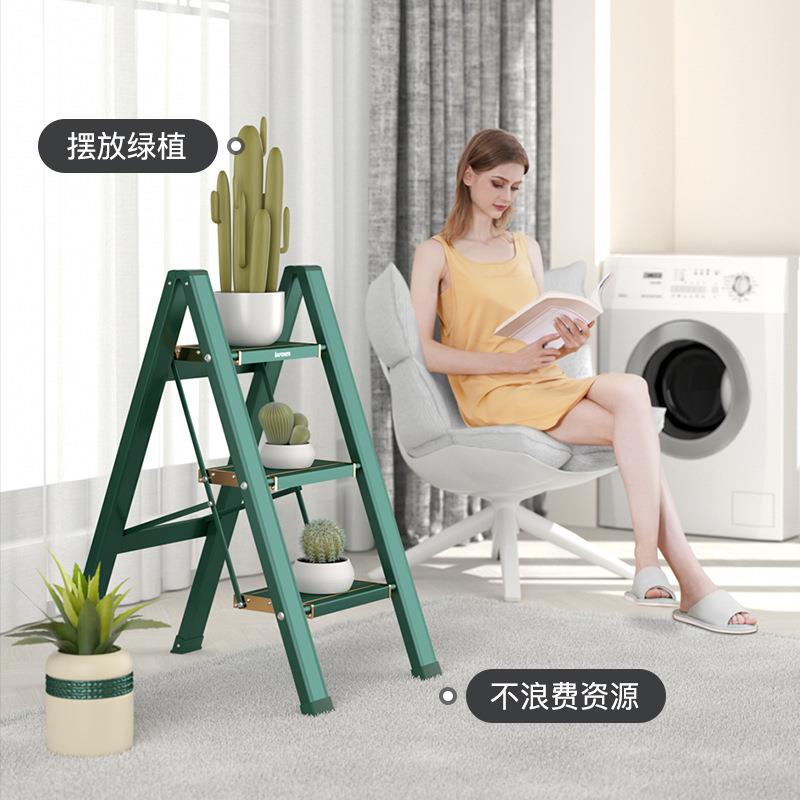 家用梯子室内折叠人字梯多功能安全梯铝合金加厚三步梯家用小楼