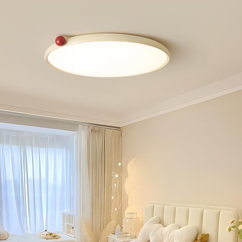 卧室灯2024年主款简约现代儿童房间灯具网红爆款奶油风书房吸顶灯