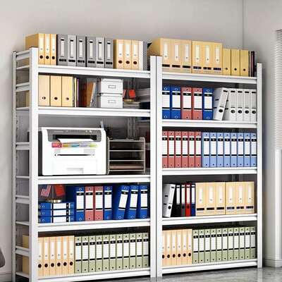 办公室文件柜置物架铁艺多层落地档案收纳架资料储物架打印机架子