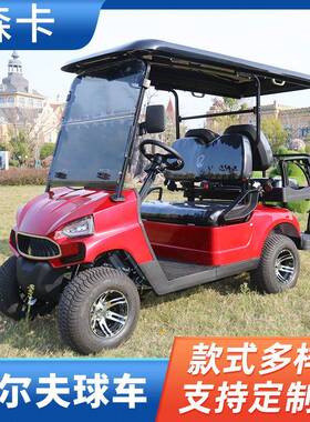 2+2TXV公路胎电动高尔夫球车旅游景区酒店接待接驳四轮电动车