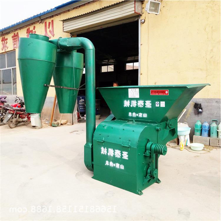 玉米秸秆粉碎机稻草捆粉碎揉丝机自动进料饲料打草机直销