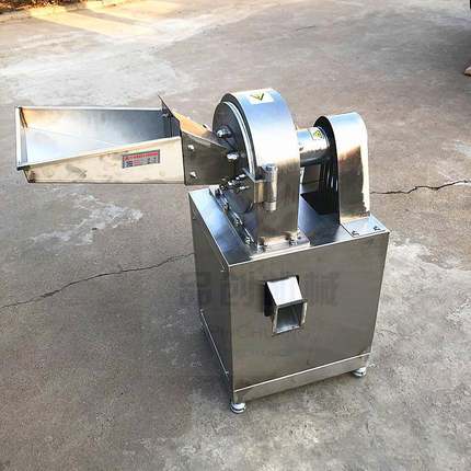 中药粉碎机黄连不锈钢齿盘粉碎机齿爪式麦冬超微磨粉机