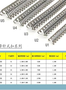 【折扣价】厂家现货U3输送带不锈钢针式扣PVC/PVK物流输送带钢扣