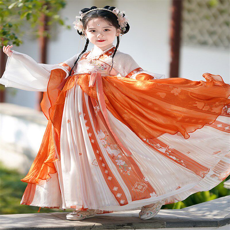 新款汉服女童齐胸襦裙春夏款中国风唐装超仙连衣裙儿童古装演出服,童装/婴儿装/亲子装,汉服,淘宝优惠券,粉丝福利购,淘宝优惠卷