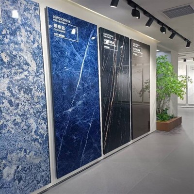 900x2700x9亮光面岩板电视背景墙现代简约轻奢客厅新款连纹大板