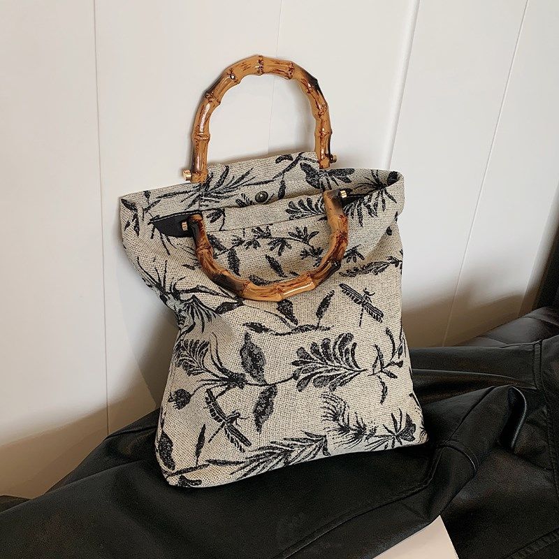 帆布包包女士2024新款春季小众上班手拎包大容量通勤包休闲水桶包,箱包皮具/热销女包/男包,水桶包,淘宝优惠券,粉丝福利购,淘宝优惠卷