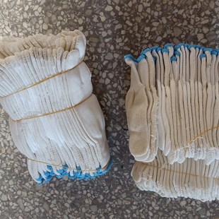 维修用二级品劳保棉线尼龙手套残次品手套修车干活专用手套60双包