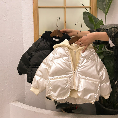 儿童装男童羽绒服冬装新年装1保暖3中小童6岁男女宝宝5冬装外套潮