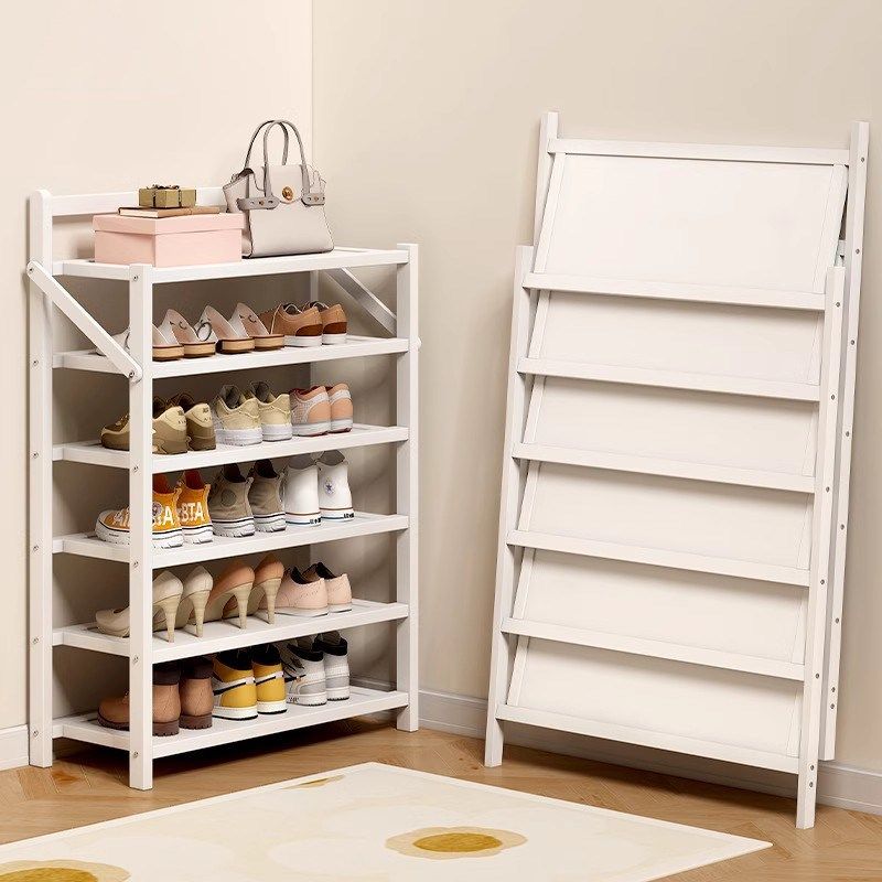 入户奶油风白色鞋架子防尘免安装鞋柜门口收纳简易鞋架多层省空间,住宅家具,折叠/组合鞋架,淘宝优惠券,粉丝福利购,淘宝优惠卷