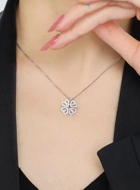 轻奢小众设计感项链女2024年新款潮爱心锁骨链情人节礼物送女友