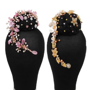 民族舞蹈桃李杯剧目滇南映少头饰独舞艺考古典傣族舞台表演发饰