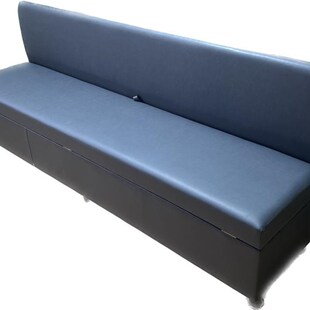 靠背储物凳客厅试衣换鞋凳休息长沙发凳子卡座椅收纳箱科技布长条