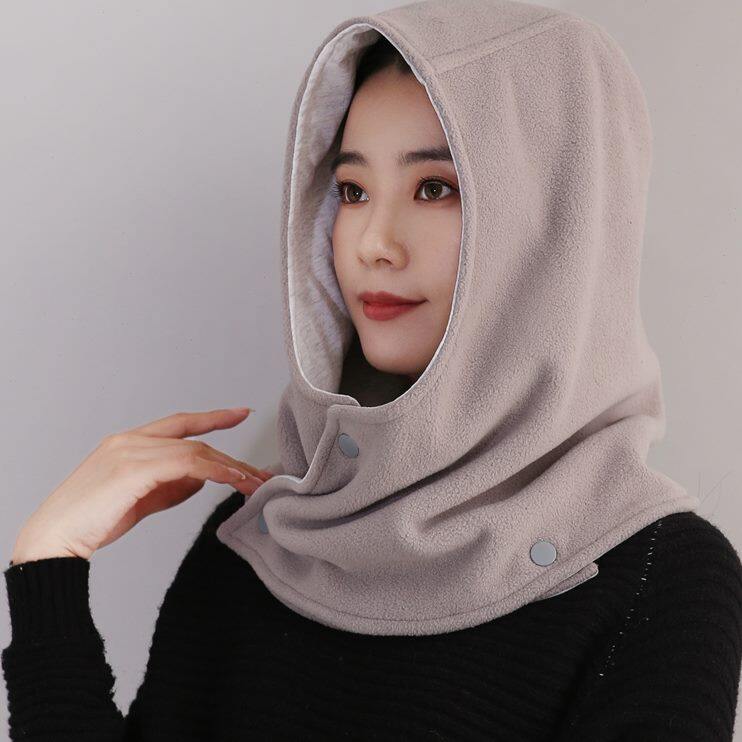 护肩保暖毛绒颈连帽女百搭秋冬纯护膝/护腰/护肩/护