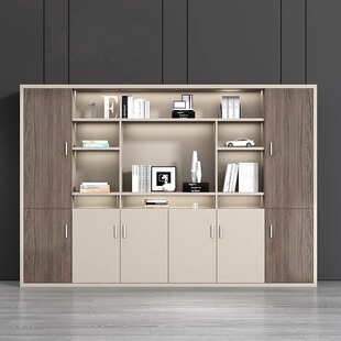 文件柜资料柜E1环保背景储物办公室木质现代办公档案老板桌书柜