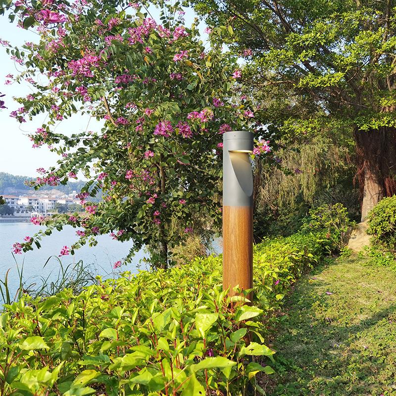 大恒LED户外防水草坪灯现代花园庭院灯创意铝材单头户外庭院景