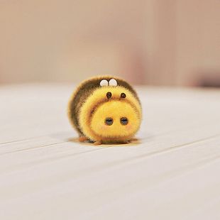 胖Bee折翼天使趴趴小蜜蜂可爱搞怪植绒公仔玩偶主机桌面宠物摆件