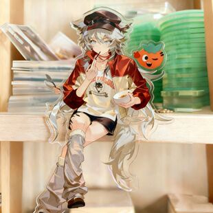 明日方舟拉普兰德自制周边亚克力坐姿立牌创意高颜值桌面摆件