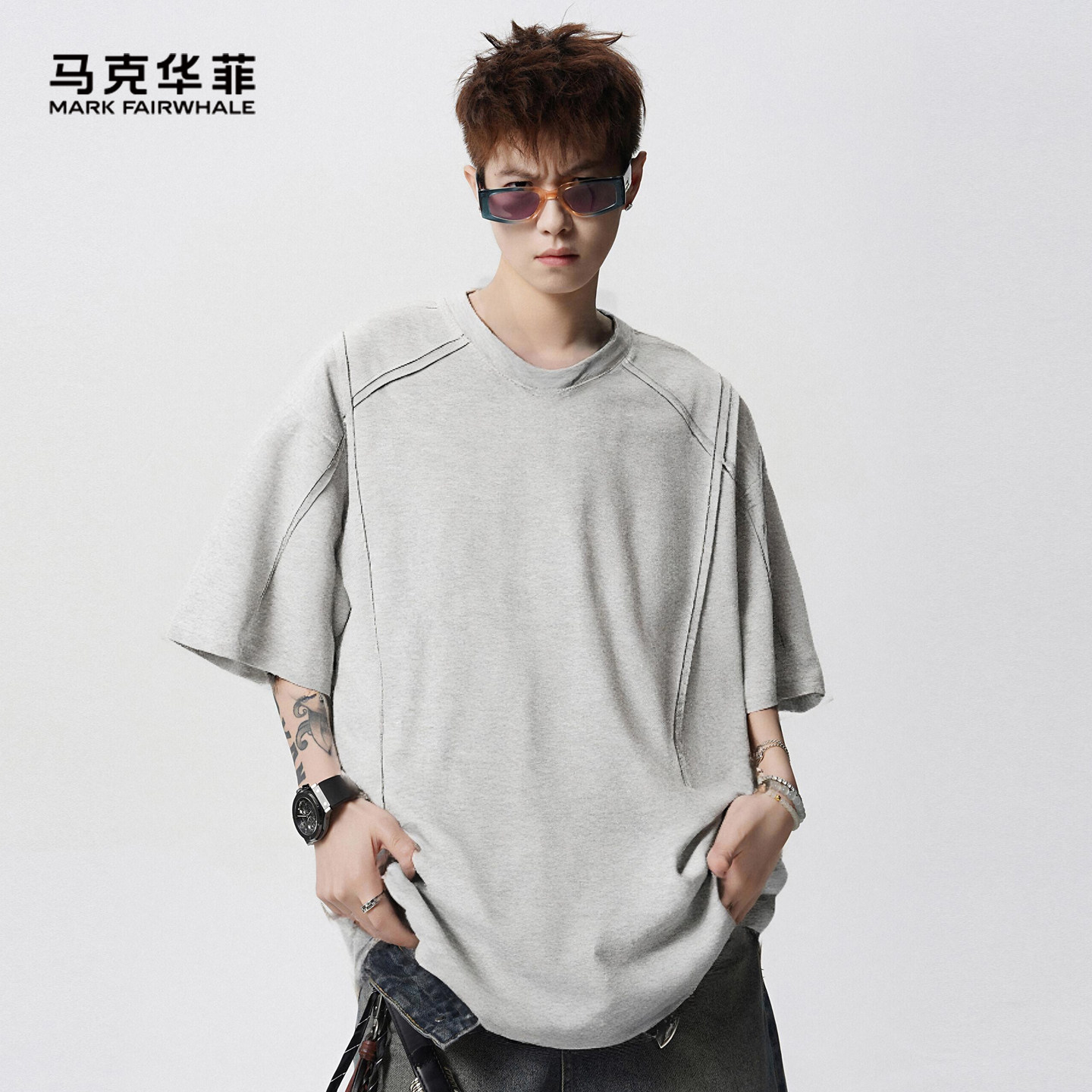 马克华菲凉感短袖T恤男夏季新款图片