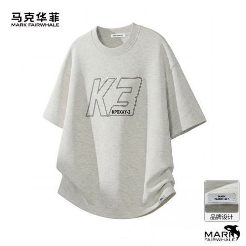 马克华菲夏季男宽松短袖T恤新款