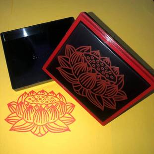 佛莲花台印章莲花座荷花宝盖印牌位卡纸用印章光敏自出油印戳