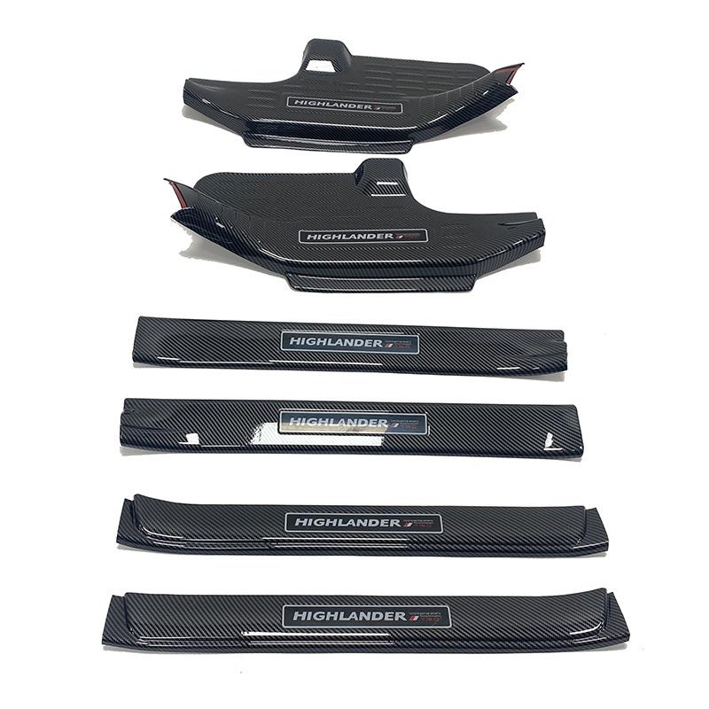 适用于15-21款丰田汉兰达门槛条改装迎宾踏板车门保护内饰改装饰