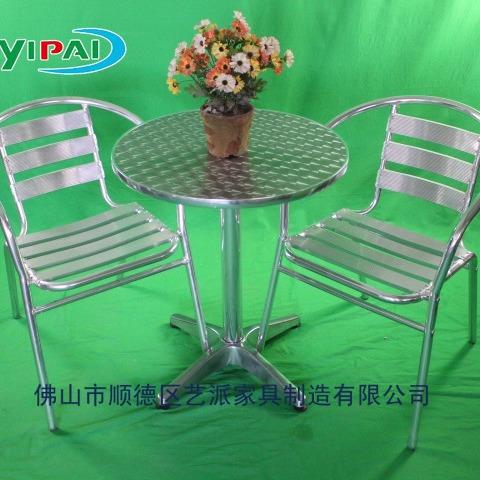 不锈钢桌子铝椅子简易桌椅组合奶茶店甜品店快餐小吃店餐桌椅C9