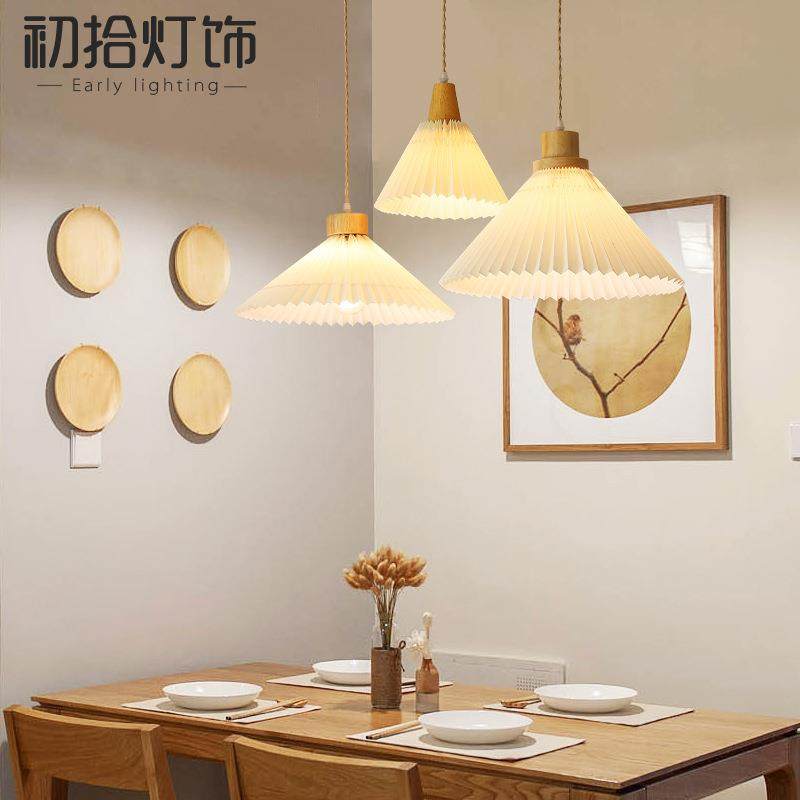 北欧百褶床头吊灯实木家用卧室床头餐桌饭厅吊灯三头日式民宿灯具,鲜花速递/花卉仿真/绿植园艺,割草机/草坪机,淘宝优惠券,粉丝福利购,淘宝优惠卷