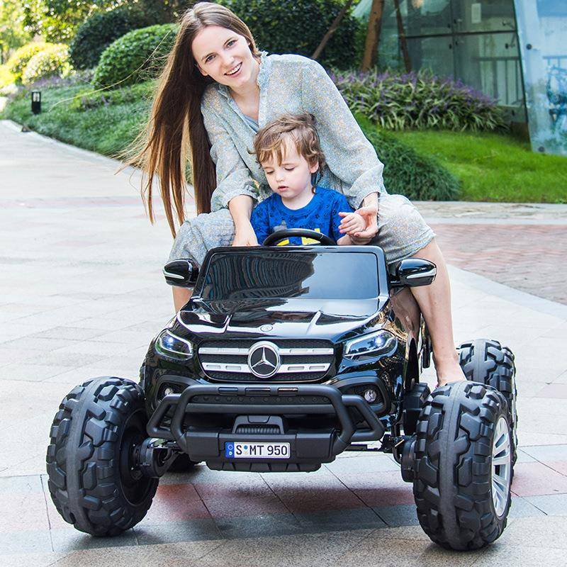 超大奔驰儿童电动汽车四轮四驱越野遥控婴儿小孩可坐大人玩具汽车