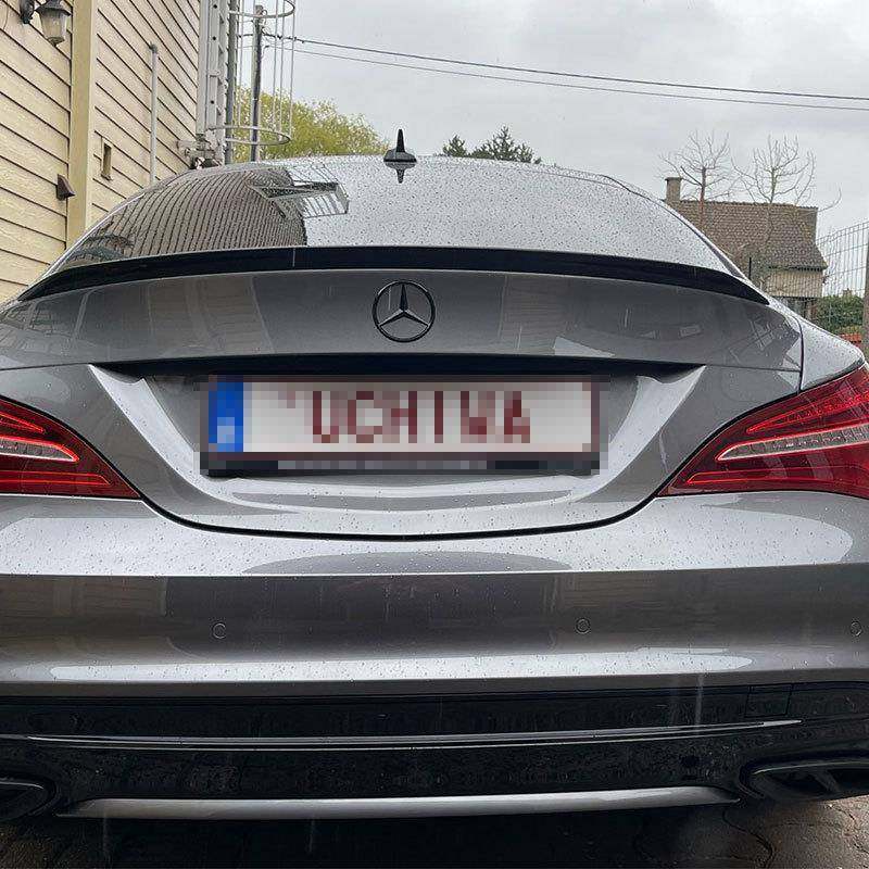 适用14-20奔驰CLA200220260W117尾翼改装AMG款免打孔碳纹尾翼