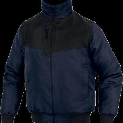 代尔塔405117PU涂层加绒加厚防寒服防风雪保暖劳保服袖子可脱卸