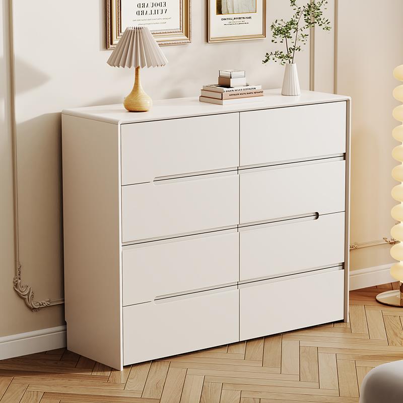 my新款斗柜奶油风卧室床尾柜大容量简约收纳柜客厅靠墙抽屉柜五斗
