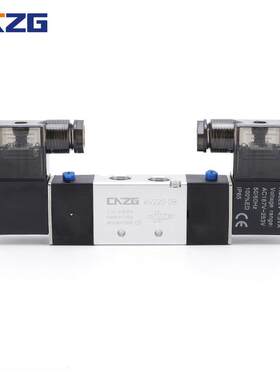 C型4V230C/E/P双2头电磁0阀4V330C-1三895位五通气动电磁阀20