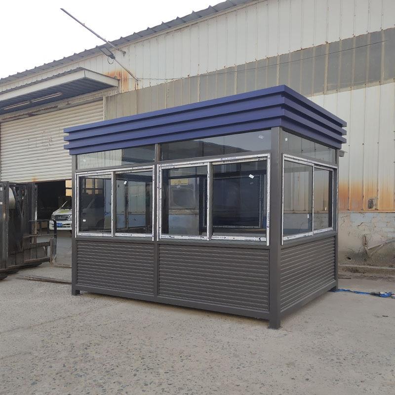 钢结构成品岗亭保安亭户外小区物业停车场收费门卫值班室厂家