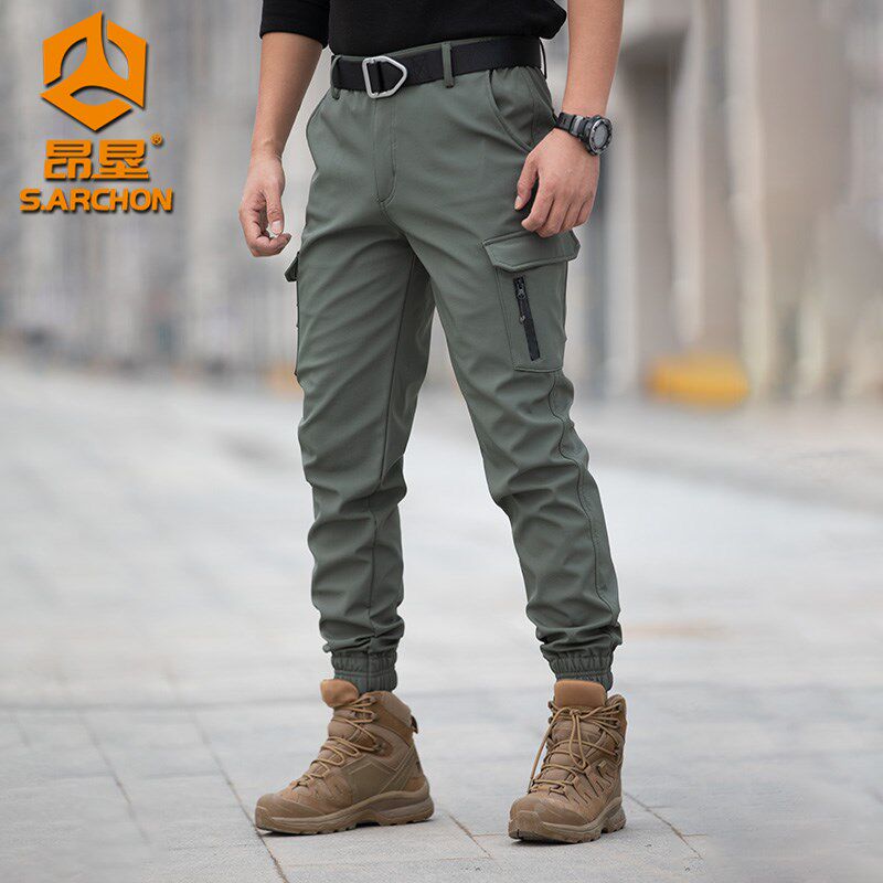 昂垦加绒束脚裤男款春秋户外休闲裤机能迷彩工装裤登山宽松冲锋裤,户外/登山/野营/旅行用品,抓绒裤,淘宝优惠券,粉丝福利购,淘宝优惠卷