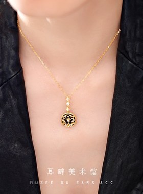 A星盘项链女2024新款高级感轻奢小众精致设计独特锁骨链925颈链