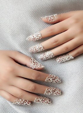 古装古风护甲套宫廷指甲护甲套日常简约保护防断女甲环装饰盖指甲