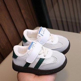 男宝宝鞋子夏天婴儿学步鞋软底网面透气网鞋童鞋男童1到3岁德训鞋