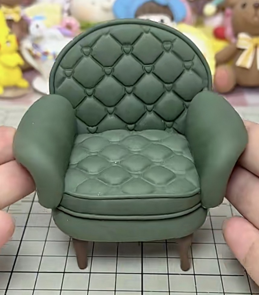 仿真粘土微缩沙发椅子家具模型摆件娃娃屋装饰配件,模玩/动漫/周边/娃圈三坑/桌游,手办模型场景道具娃屋,淘宝优惠券,粉丝福利购,淘宝优惠卷