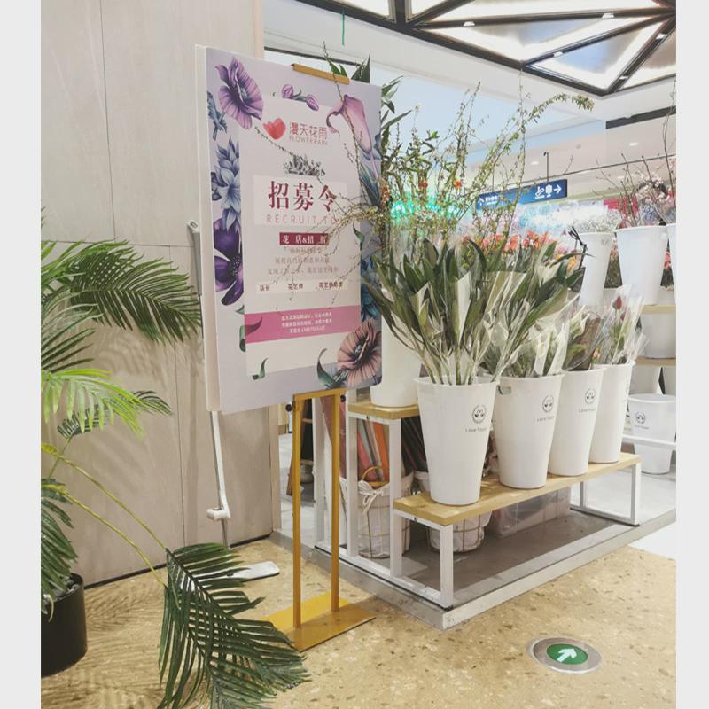 kt板展架立式落地式海报架子广告牌展示宣传展板支架立牌定制水牌