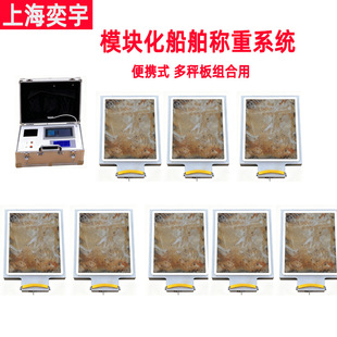 船舶轮船重量重心检测系统用模块化便携式称重板仪器设备装置