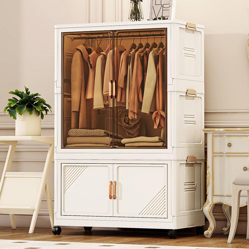 【折扣价】轻奢收纳箱家用大容量落地衣柜衣帽间防尘收纳衣橱卧室