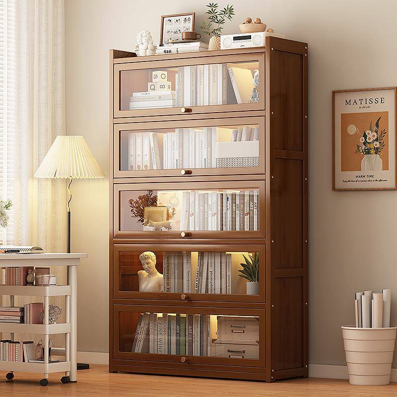 【折扣价】楠竹书柜置物架简易儿童家用书架落地学生宿舍多功能书