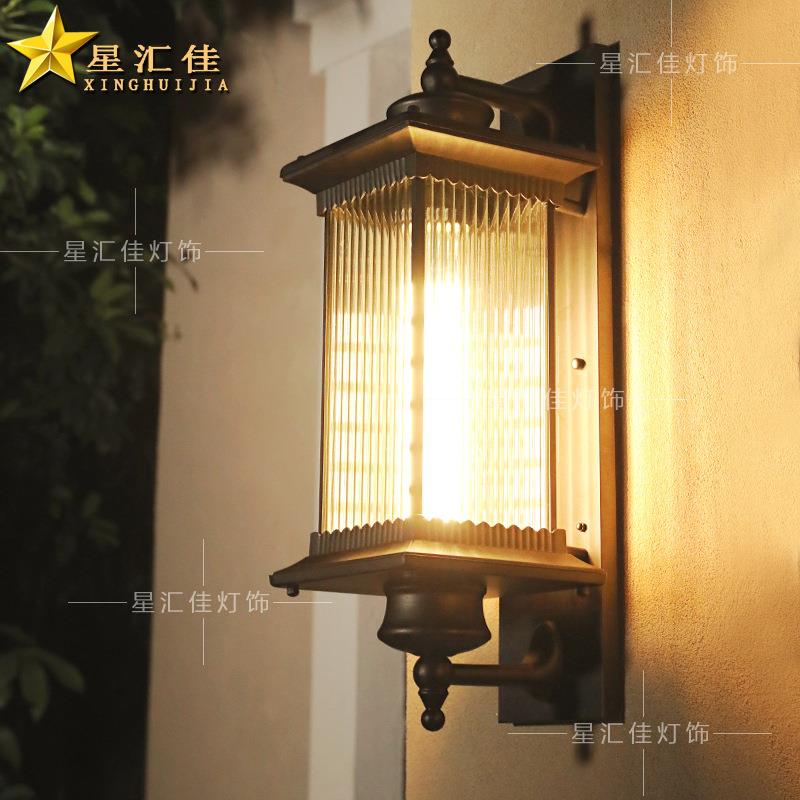 【折扣价】现代中式户外壁灯防水别墅庭院复古室外阳台大门口两侧